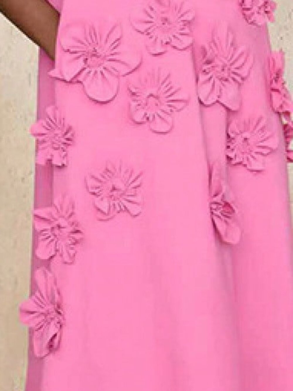 Pink Elegant Women's Sleeveless Floral Maxi Dress - Picture 2 of 2